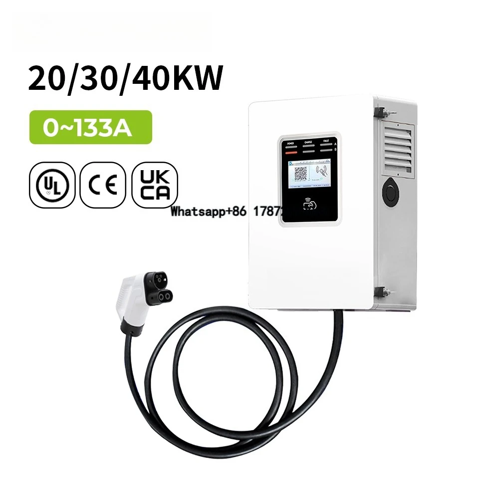 Dc Fast Charger 30Kw Wallbox Commercial - Pengisi Daya EV Cepat Komersial Ocpp