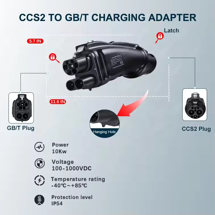 Gb/T To Ccs2 200A Fast Charging Adapter - Adaptor Combo DC CCS2 ke GB/T,