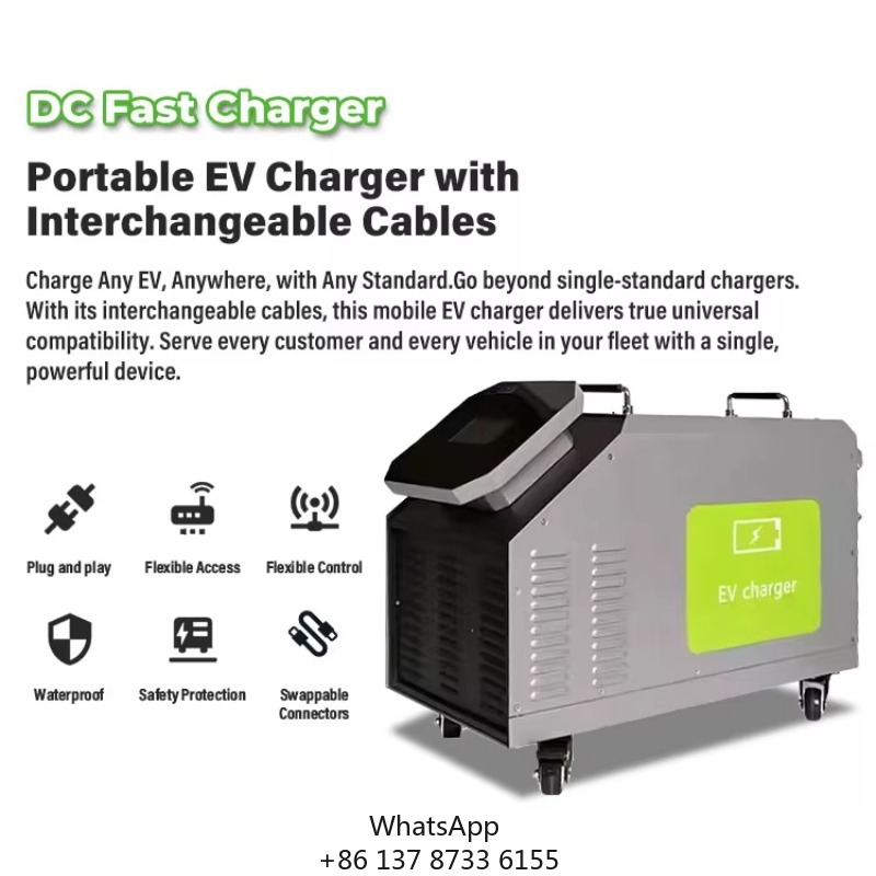 Portable Dc Fast Charger 20Kw Ccs2 - Pengisi Daya EV DC Portabel untuk