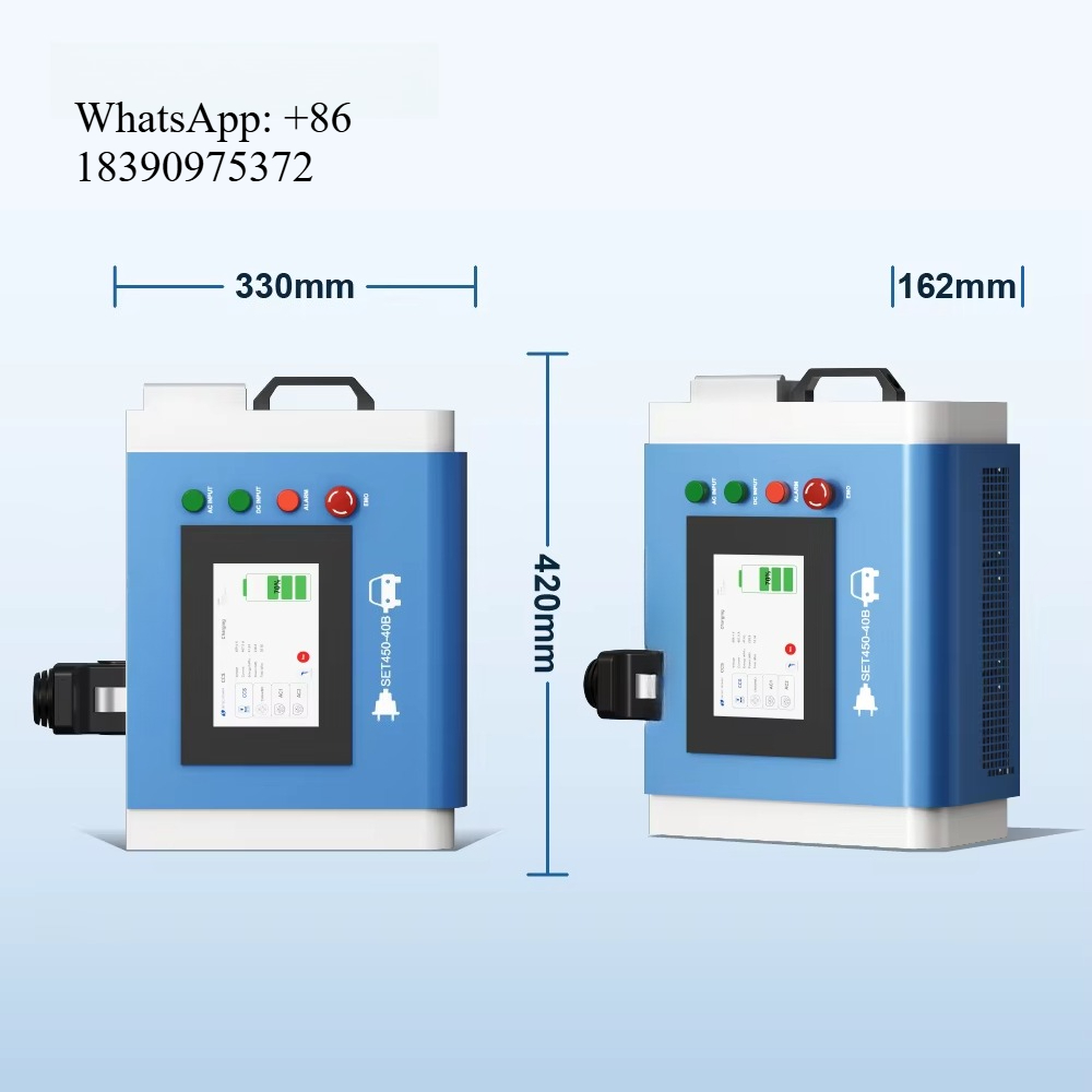 Portable Dc Fast Charger 20Kw Ccs2 - Pengisi Daya Kendaraan Listrik Portabel Rumah