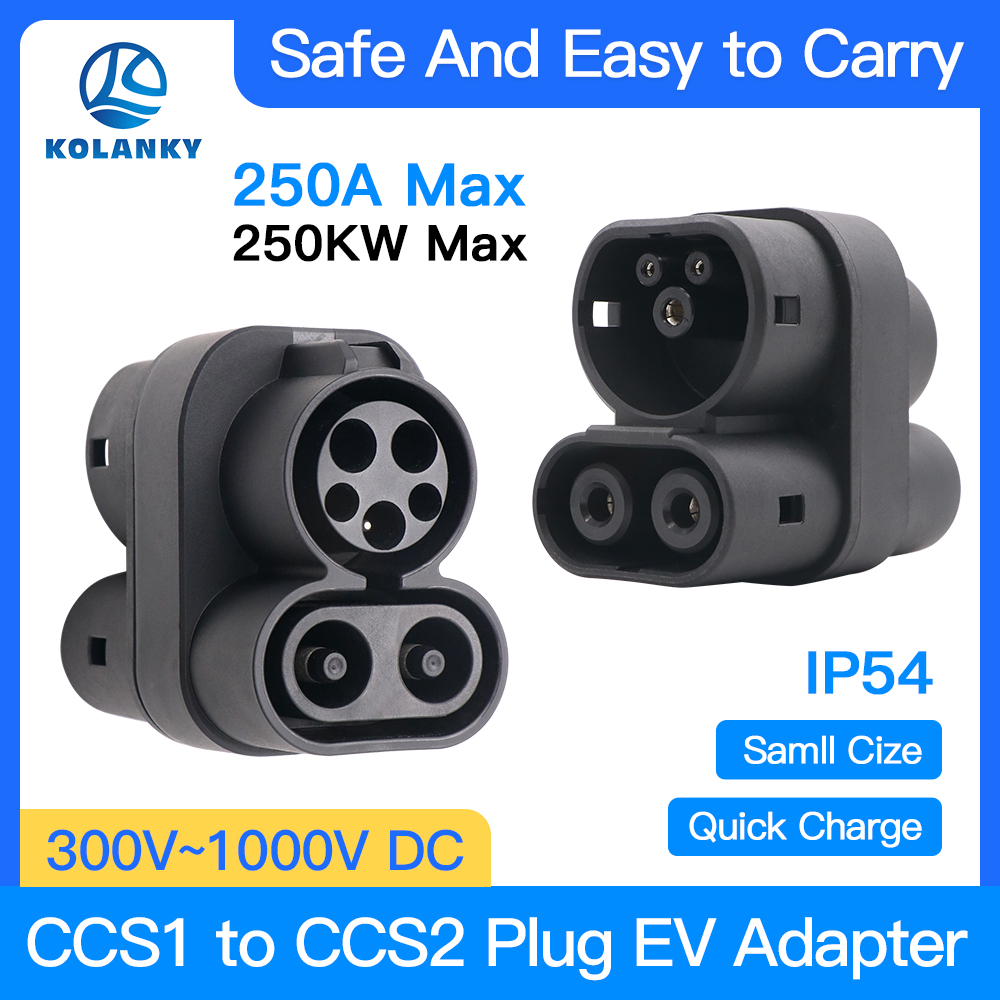 Ccs2 To Ccs1 Fast Charge Adapter 250Kw - Adaptor pengisi daya EV CCS1 ke