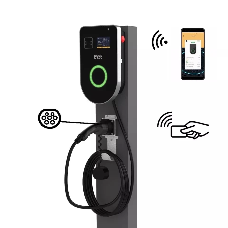 Stasiun Pengisian Daya Mobil L - 22Kw Wallbox Type 2 Ocpp Rfid ulasan dan harga