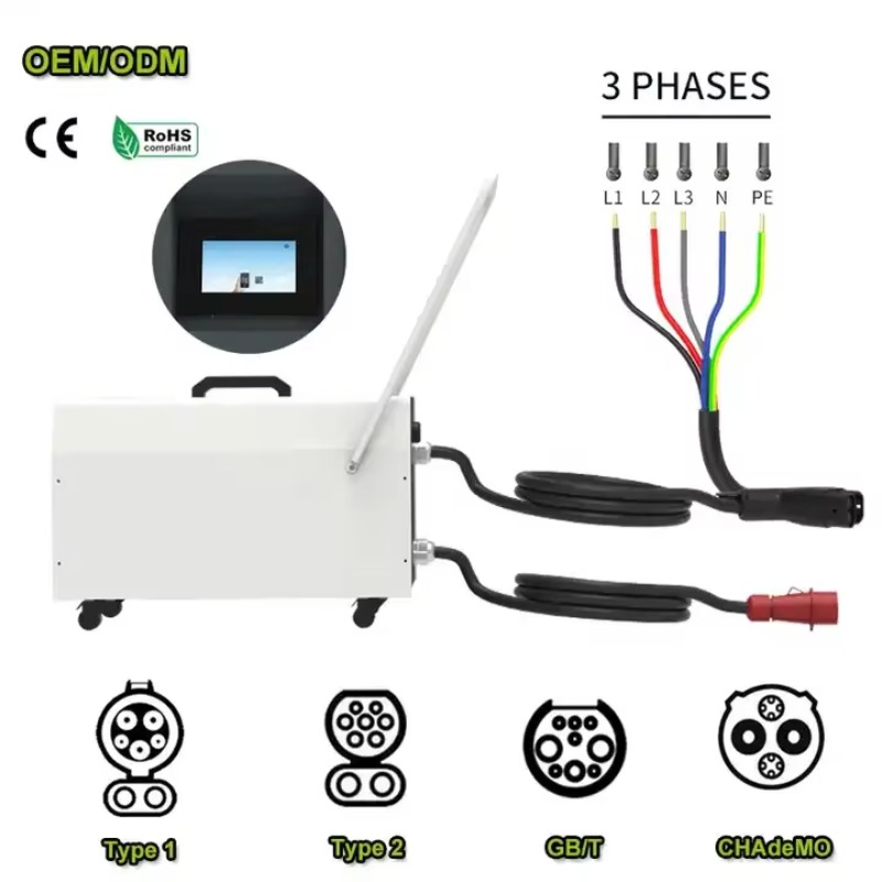 20KW-40KW EV Portable Charging - Portable Dc Fast Charger 20Kw Ccs2 ulasan dan harga