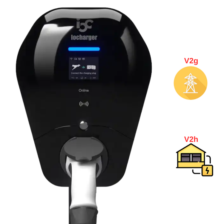 OCPP 2.0.1 ISO15118 Plug and C - V2H Bidirectional Ev Charger 7Kw ulasan dan harga
