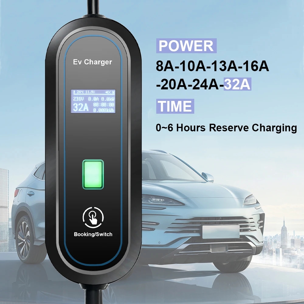 Kabel Charger EV Portabel GBT  - Portable Ev Charger 32A Type 2 Cee Plug ulasan dan harga