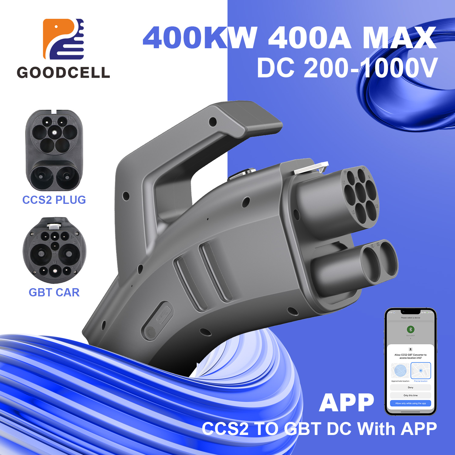 Adaptor Pengisi Daya GOODCELL  - Gb/T To Ccs2 200A Fast Charging Adapter ulasan dan harga