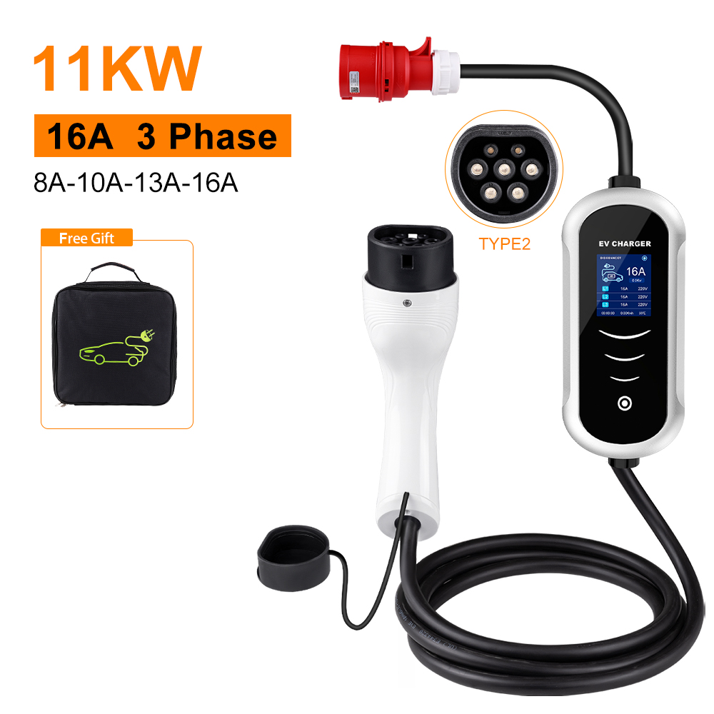 IPENGEN pengisi daya EV portab - Portable Ev Charger 32A Type 2 Cee Plug ulasan dan harga