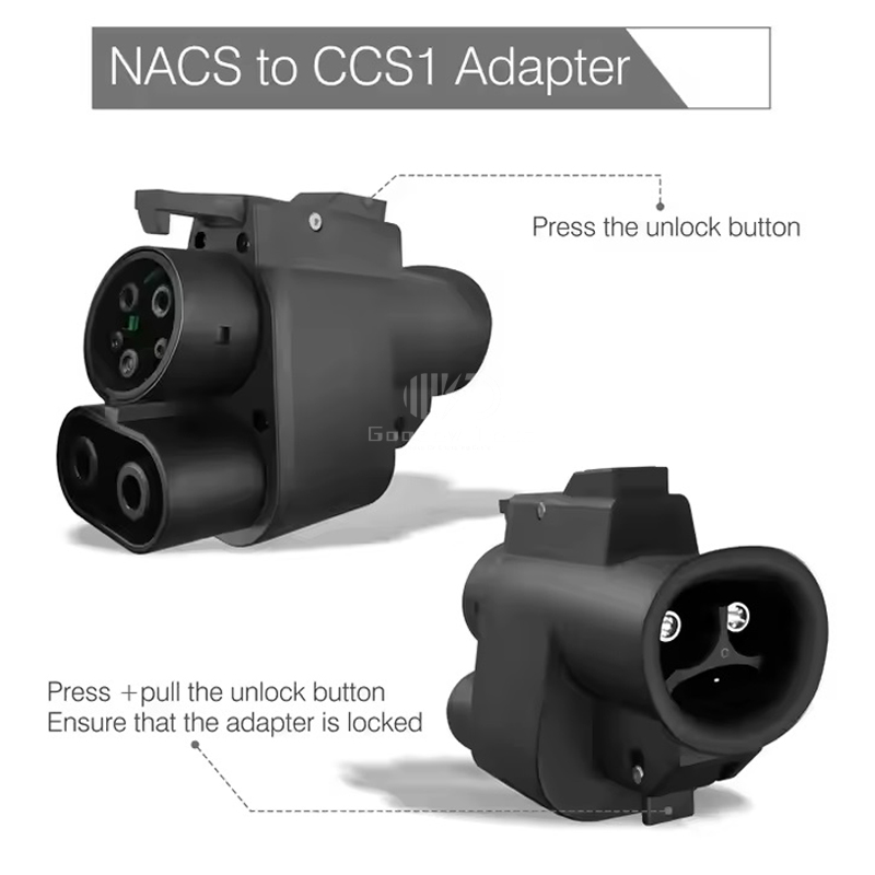 Adaptor DC Cepat NACS Tesla Ke - Ccs2 To Ccs1 Fast Charge Adapter 250Kw ulasan dan harga