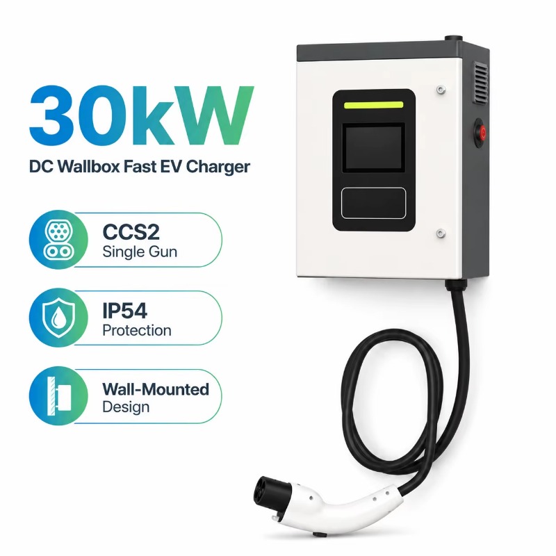 Stasiun Pengisian Daya Kendara - Dc Fast Charger 30Kw Wallbox Commercial ulasan dan harga