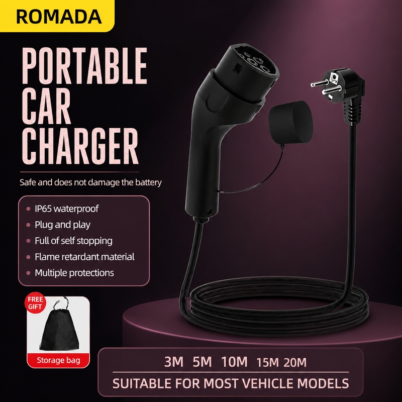Pengisi Daya Portabel Kendaraa - Portable Ev Charger 32A Type 2 Cee Plug ulasan dan harga