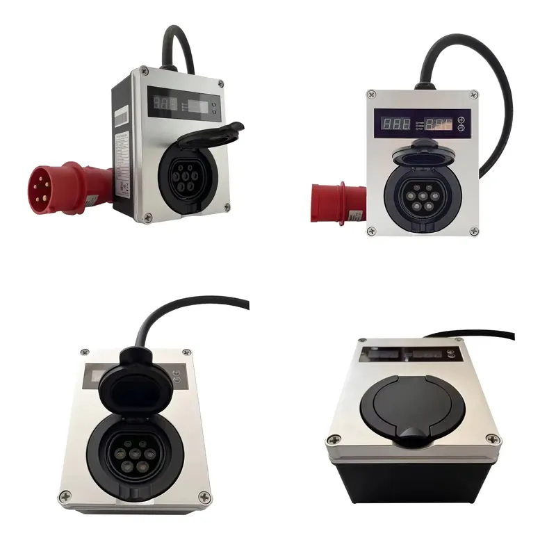 Pengisi Daya Mobil Listrik Min - Portable Ev Charger 32A Type 2 Cee Plug ulasan dan harga