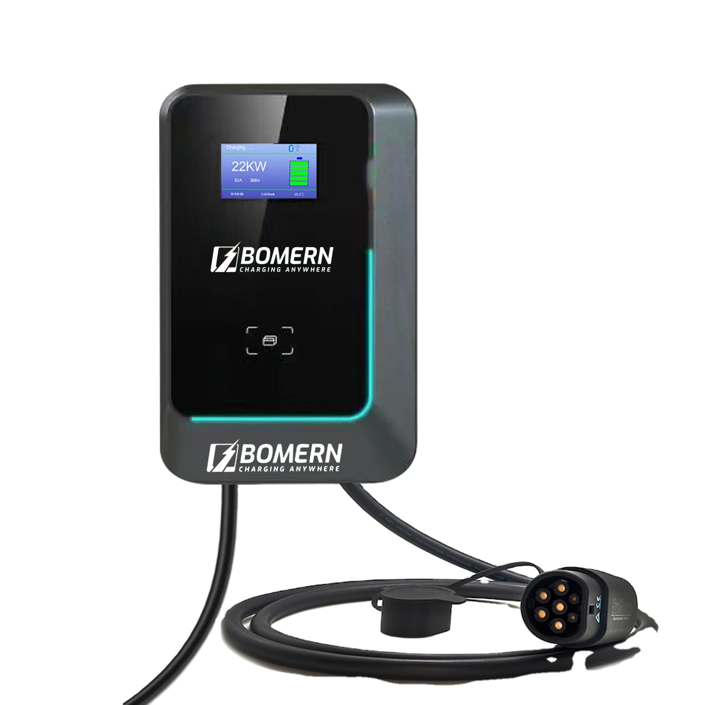 Stasiun Pengisian Daya Kendara - 22Kw Wallbox Type 2 Ocpp Rfid ulasan dan harga